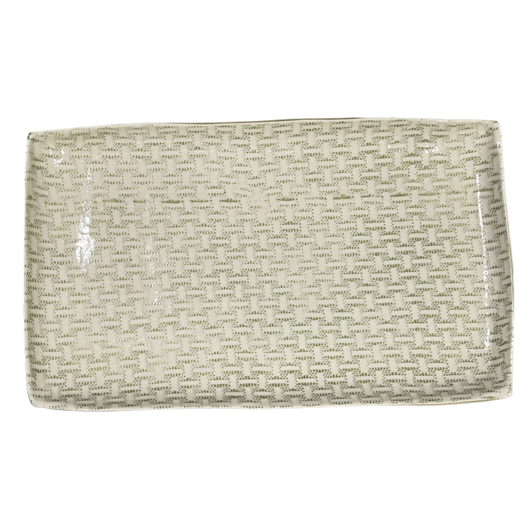 Medium Stacking Rectangle/ Wicker Citrus