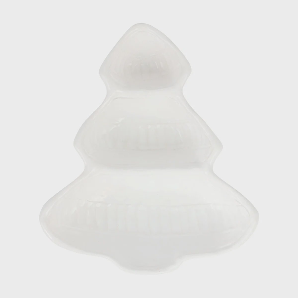 Pietra Natale Figural Tree Three-Part Server