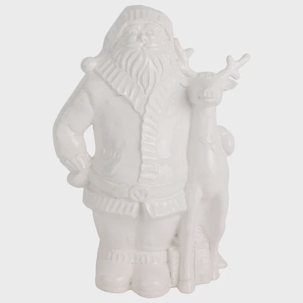 Pietra Natale Figural Santa With Deer