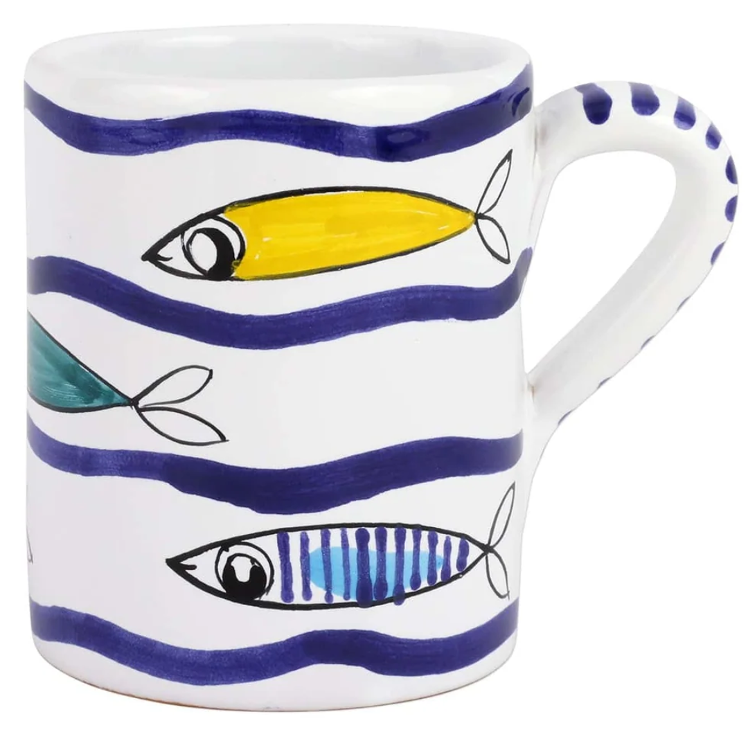 Pesce Pazzo - Multicolor Swimming Fish Mug