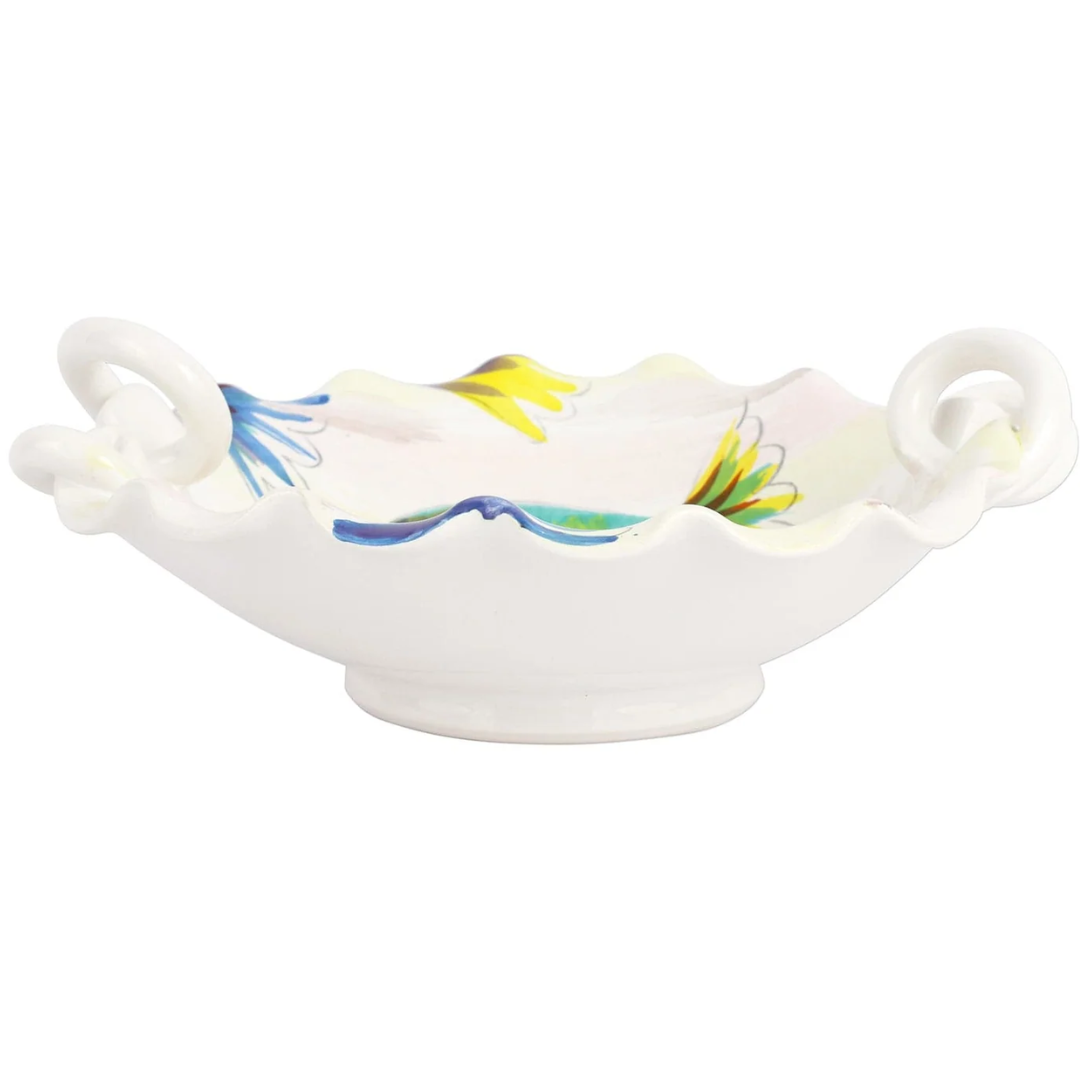 Pesci Colorati - Handled Scallop Bowl