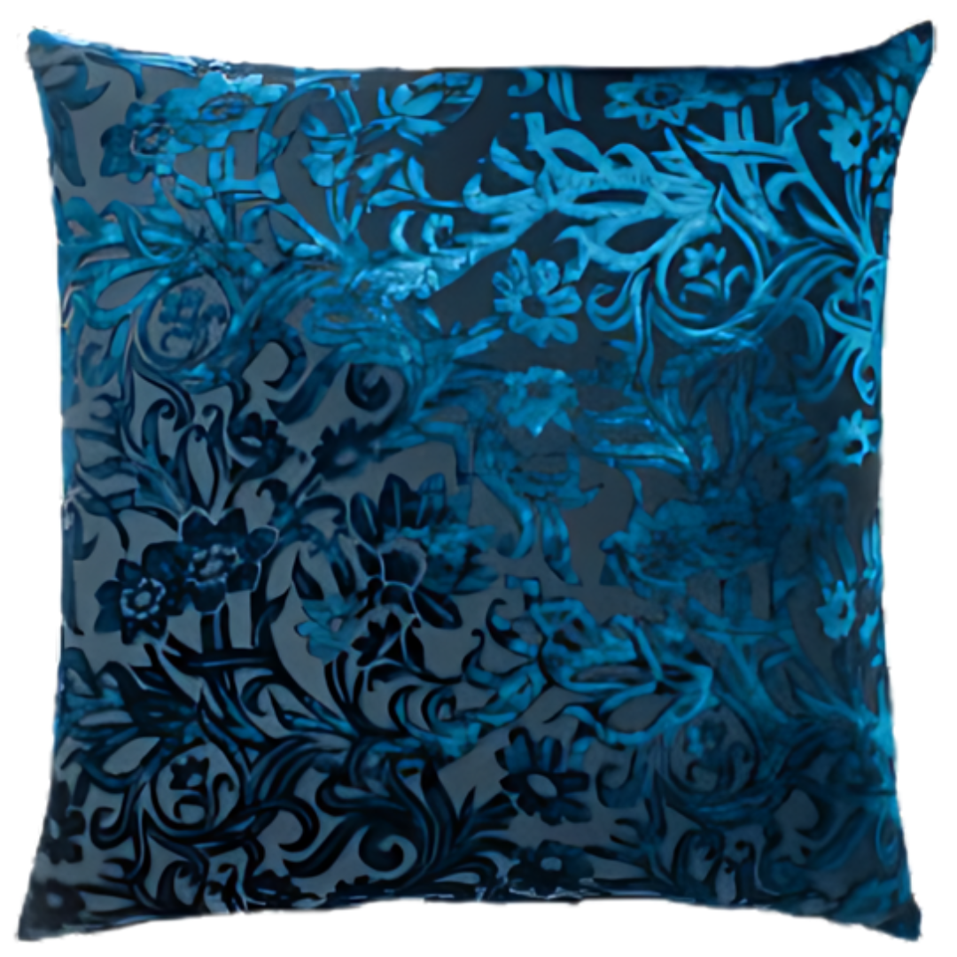 Prospect Park Velvet, Cobalt Black - Pillow