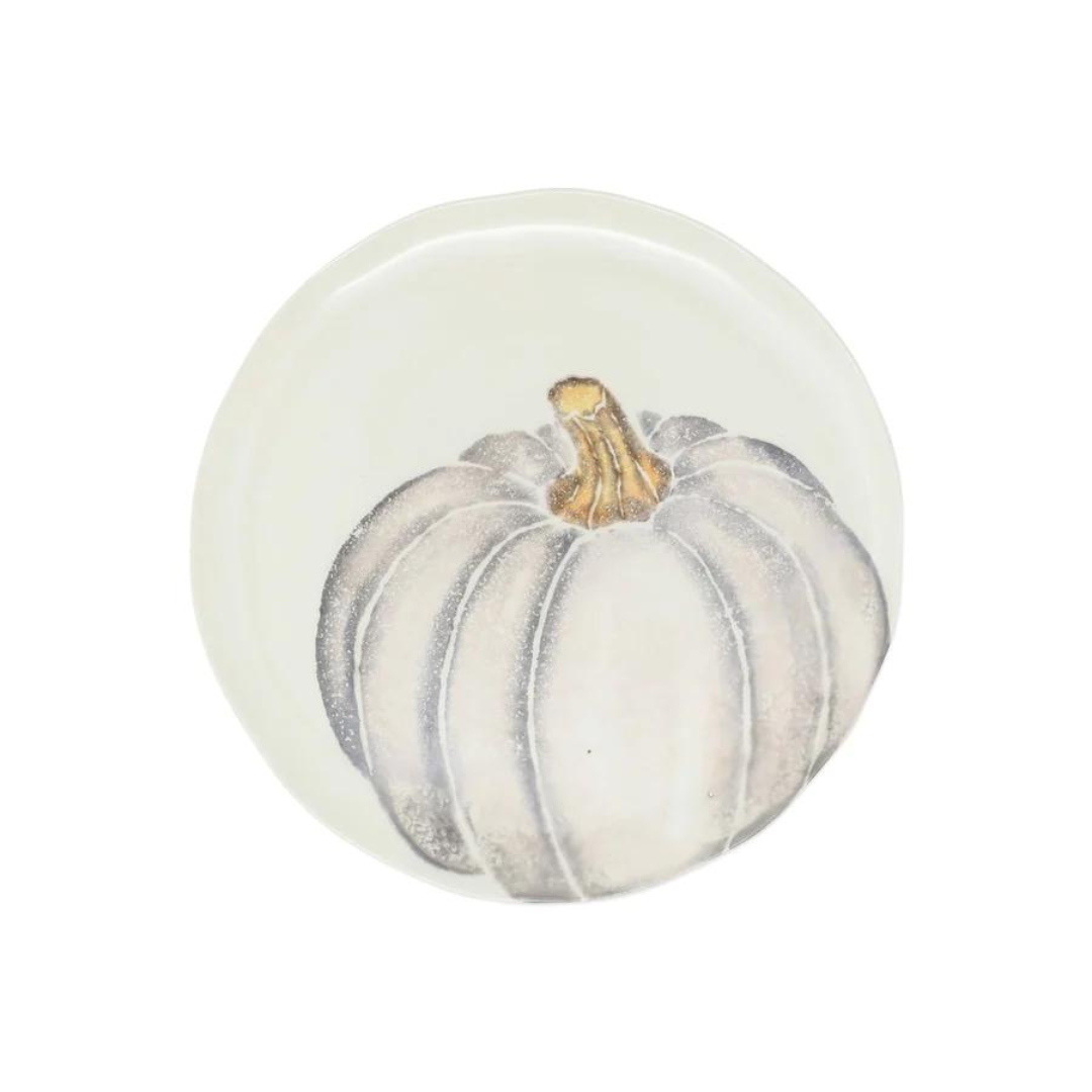 Pumpkins - Salad Plate w/ Medium Gray Pumpkin