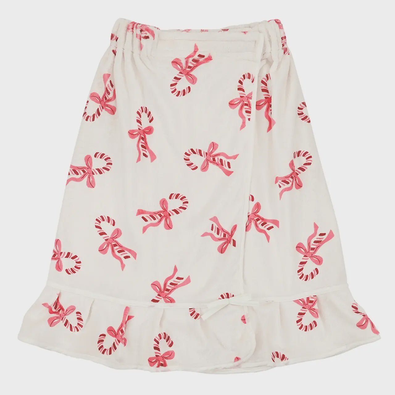 Plush Spa Wrap, Candy Canes