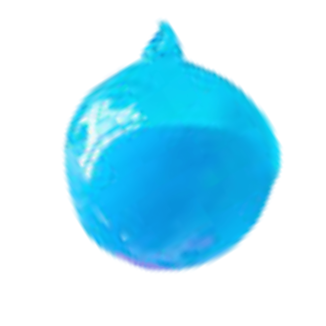 Rainbow Sugar Plum Ball Ornament, Dark Blue
