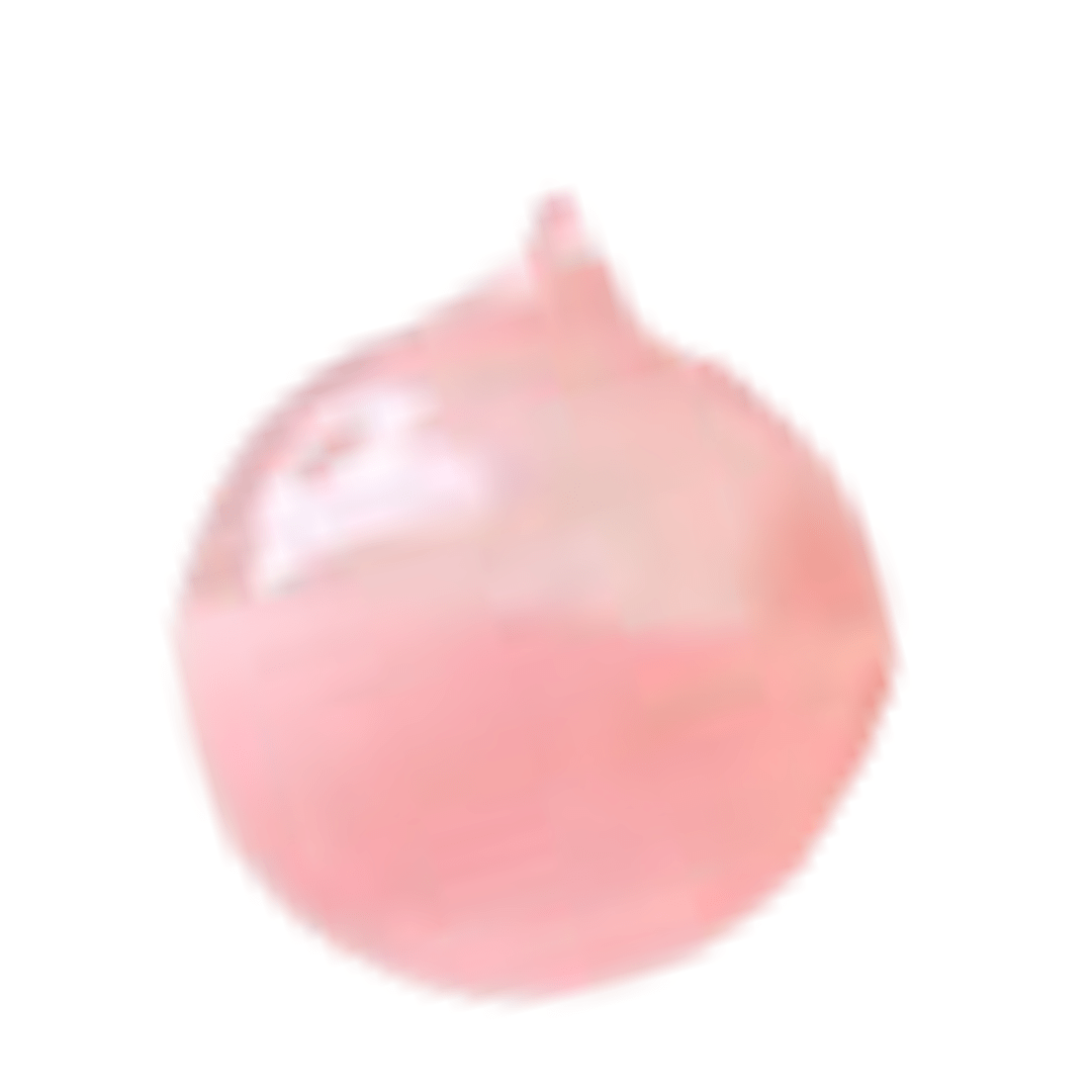 Rainbow Sugar Plum Ball Ornament, Peach