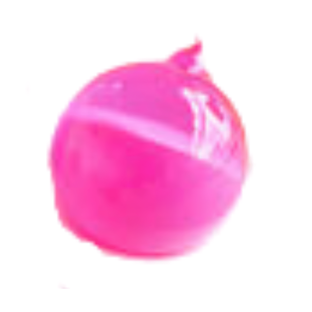 Rainbow Sugar Plum Ball Ornament, Hot Pink