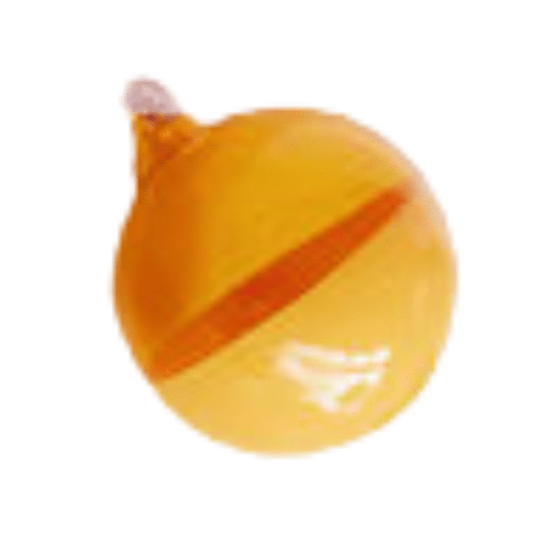 Rainbow Sugar Plum Ball Ornament, Orange