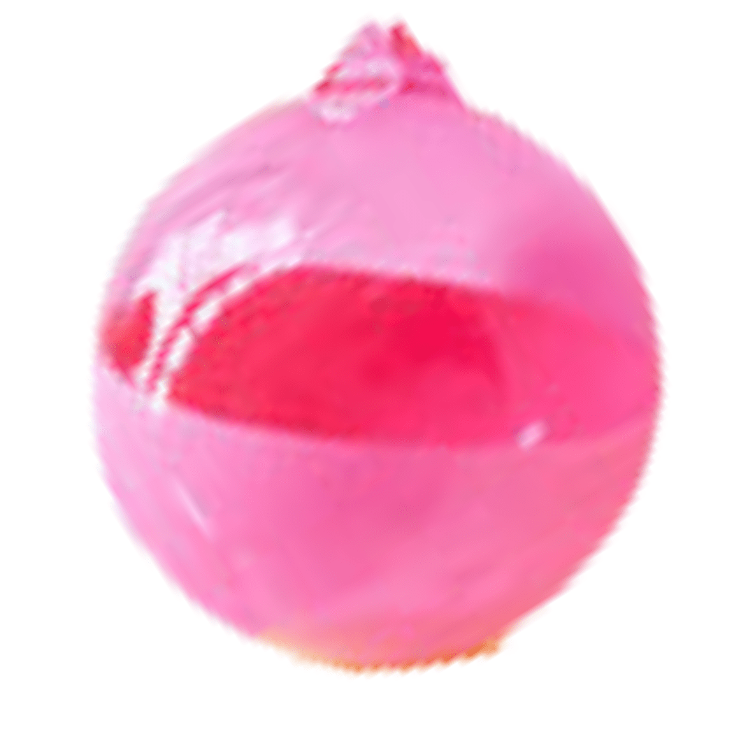Rainbow Sugar Plum Ball Ornament, Pink