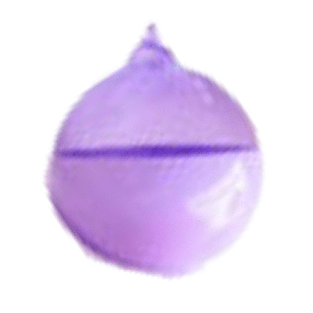 Rainbow Sugar Plum Ball Ornament, Purple