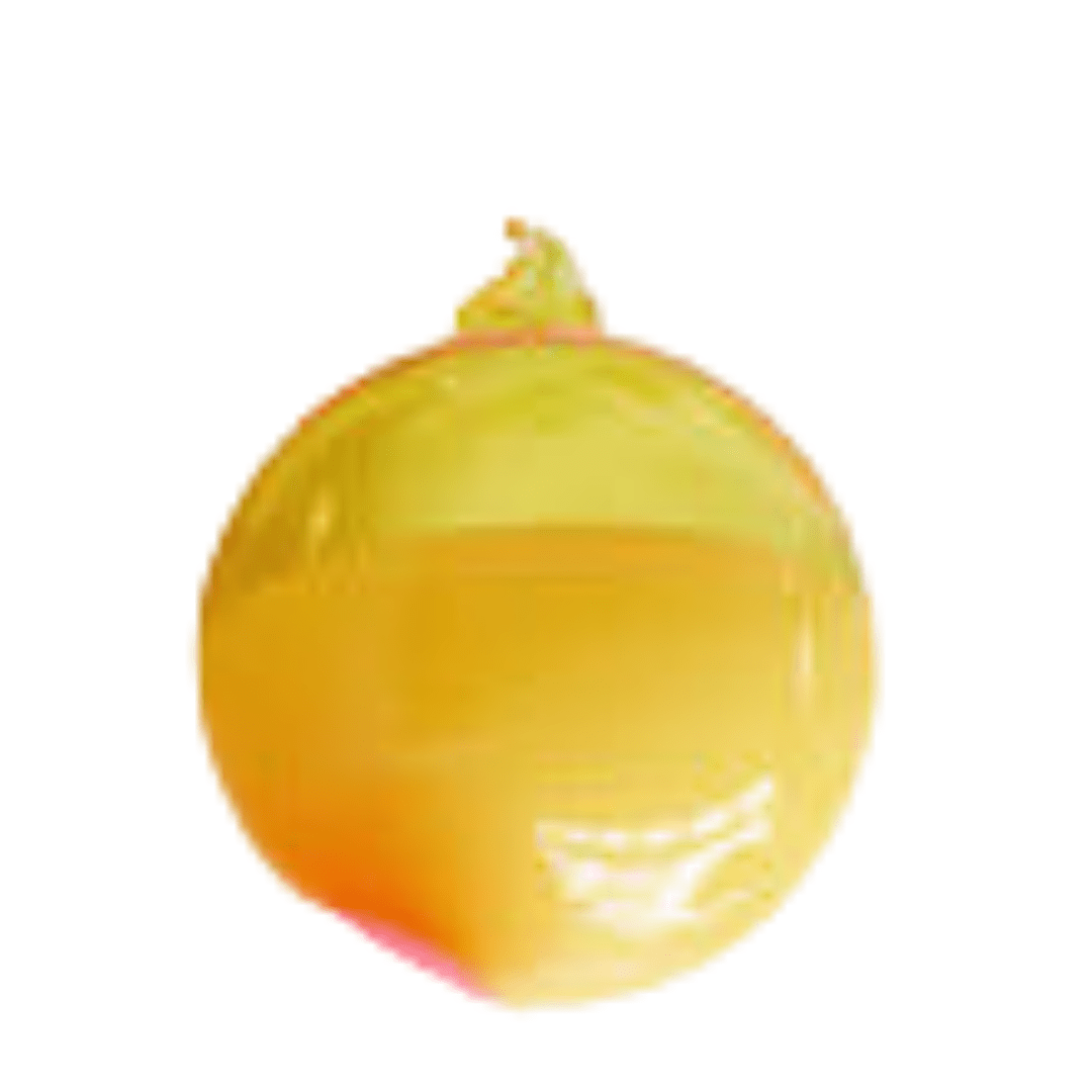 Rainbow Sugar Plum Ball Ornament, Yellow