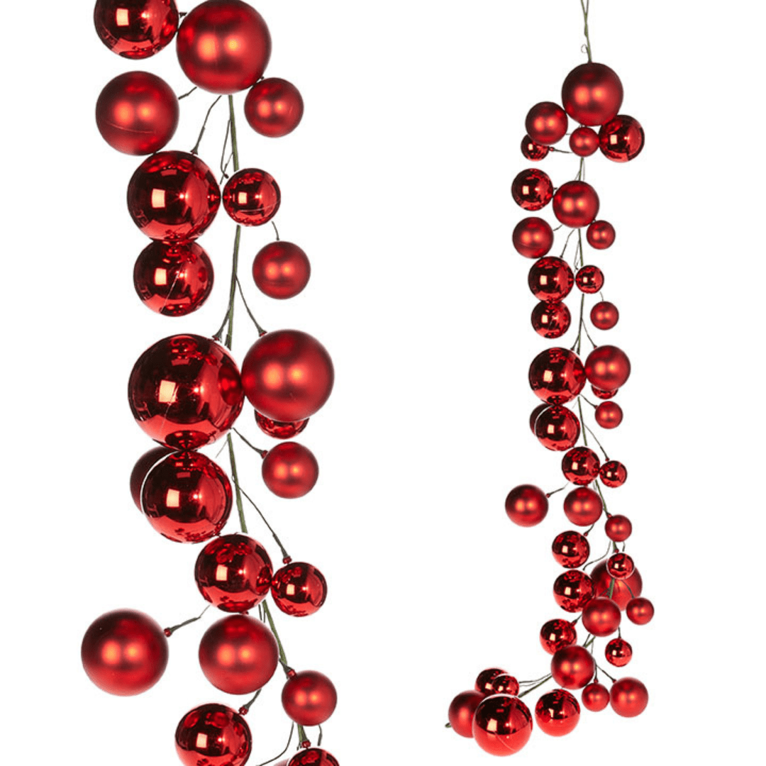 Red Ball Garland 4'