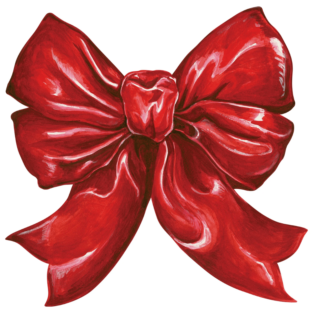 PRE-ORDER Red Bow Placemats, Pack of 12 Sheets