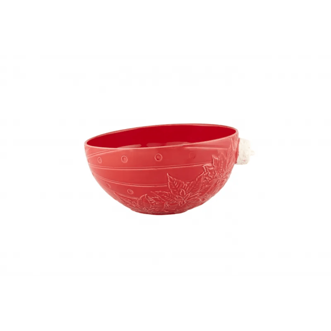 Red Ornament Salad Bowl