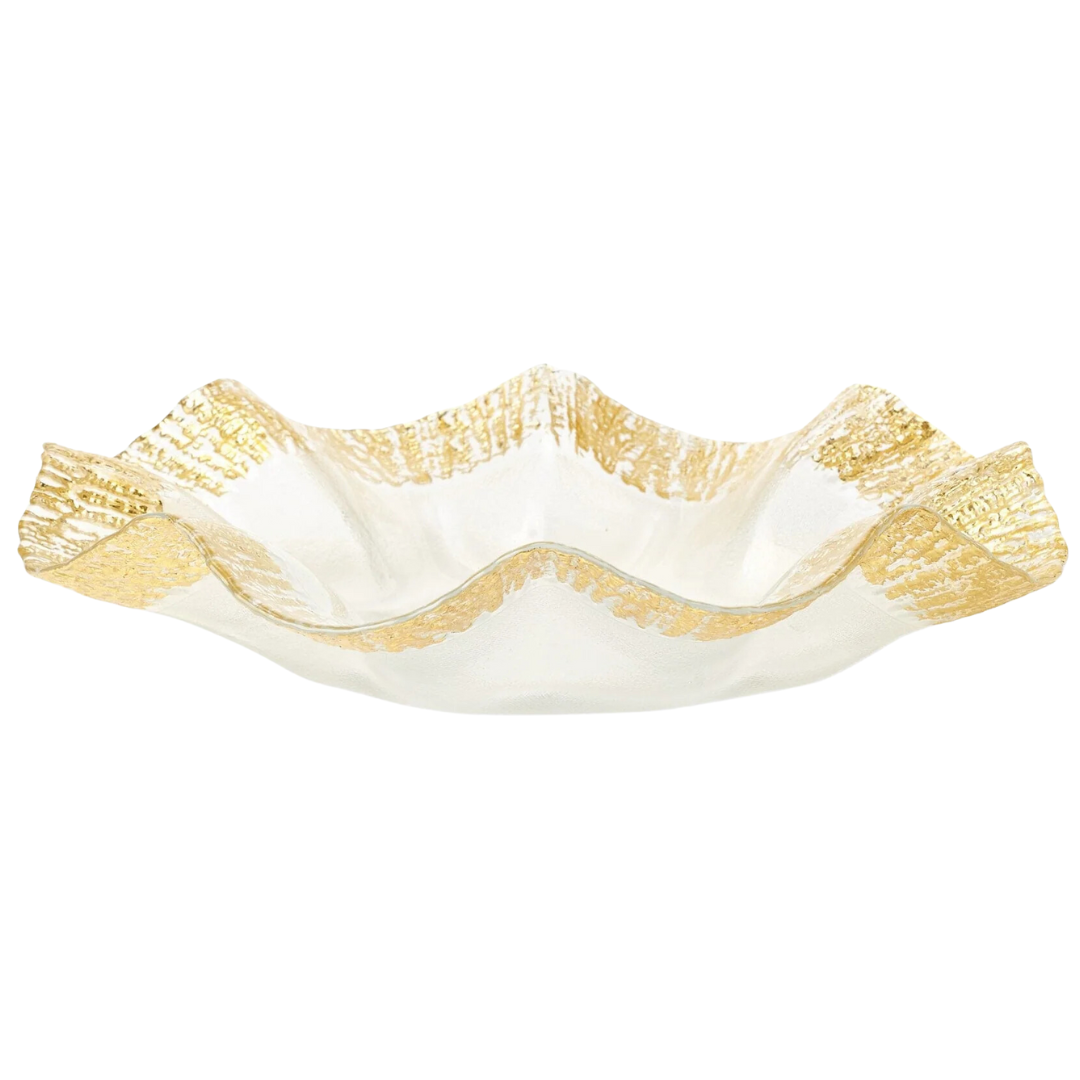 Rufolo Glass, Gold - Platter