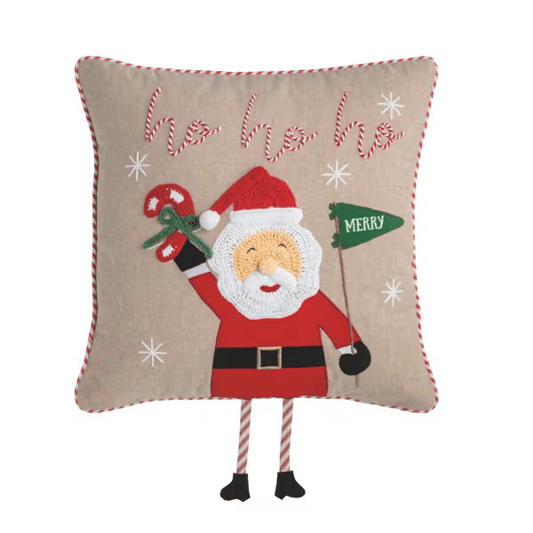 Santa Dangle Leg Pillow