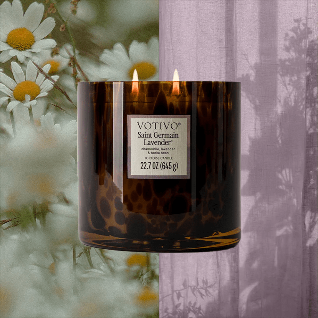 Saint Germain Lavender Tortoise Candle 22.7 oz.