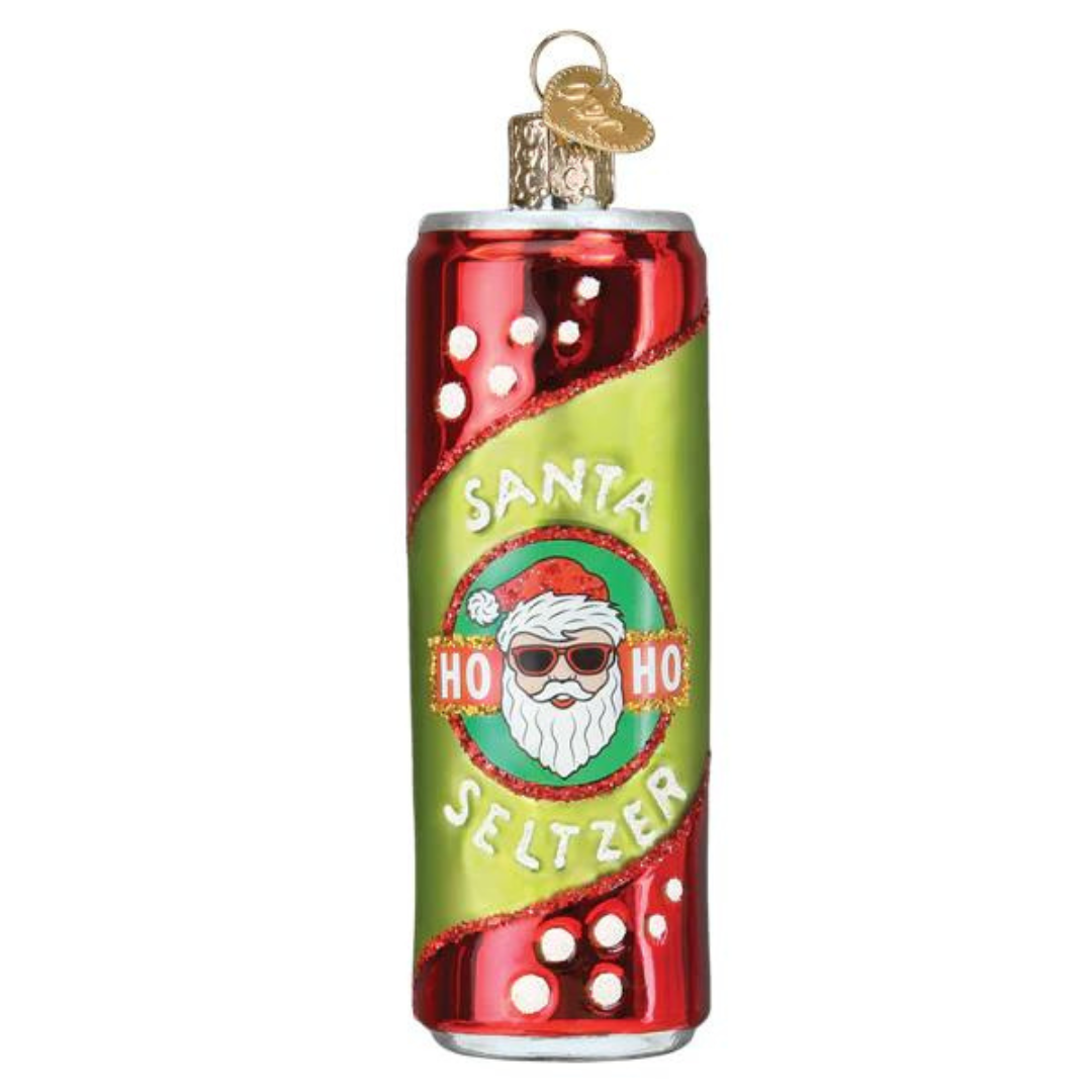 Santa Seltzer Ornament