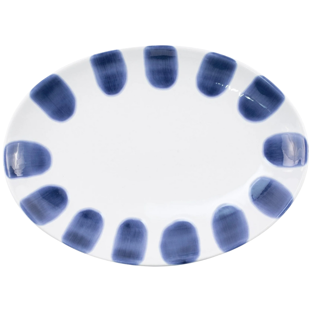 Santorini, Dot - Small Oval Platter