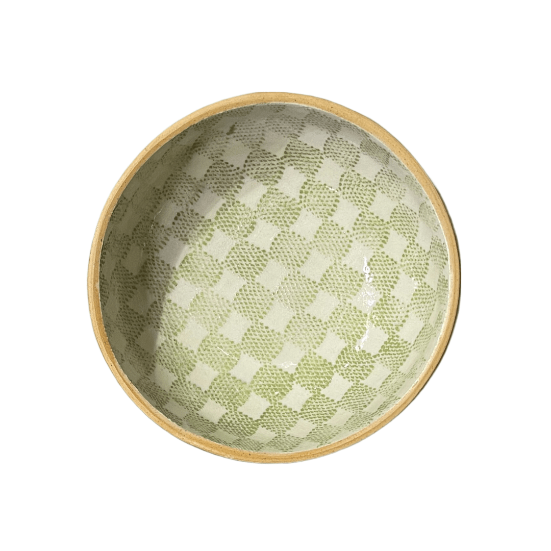 Soup Bowl/ Checker Citrus