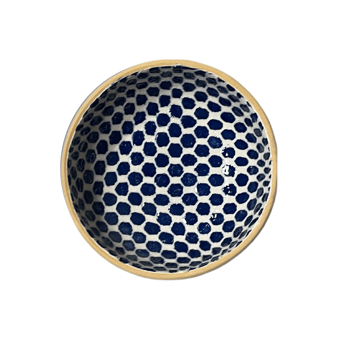 Soup Bowl/ Dot Cobalt