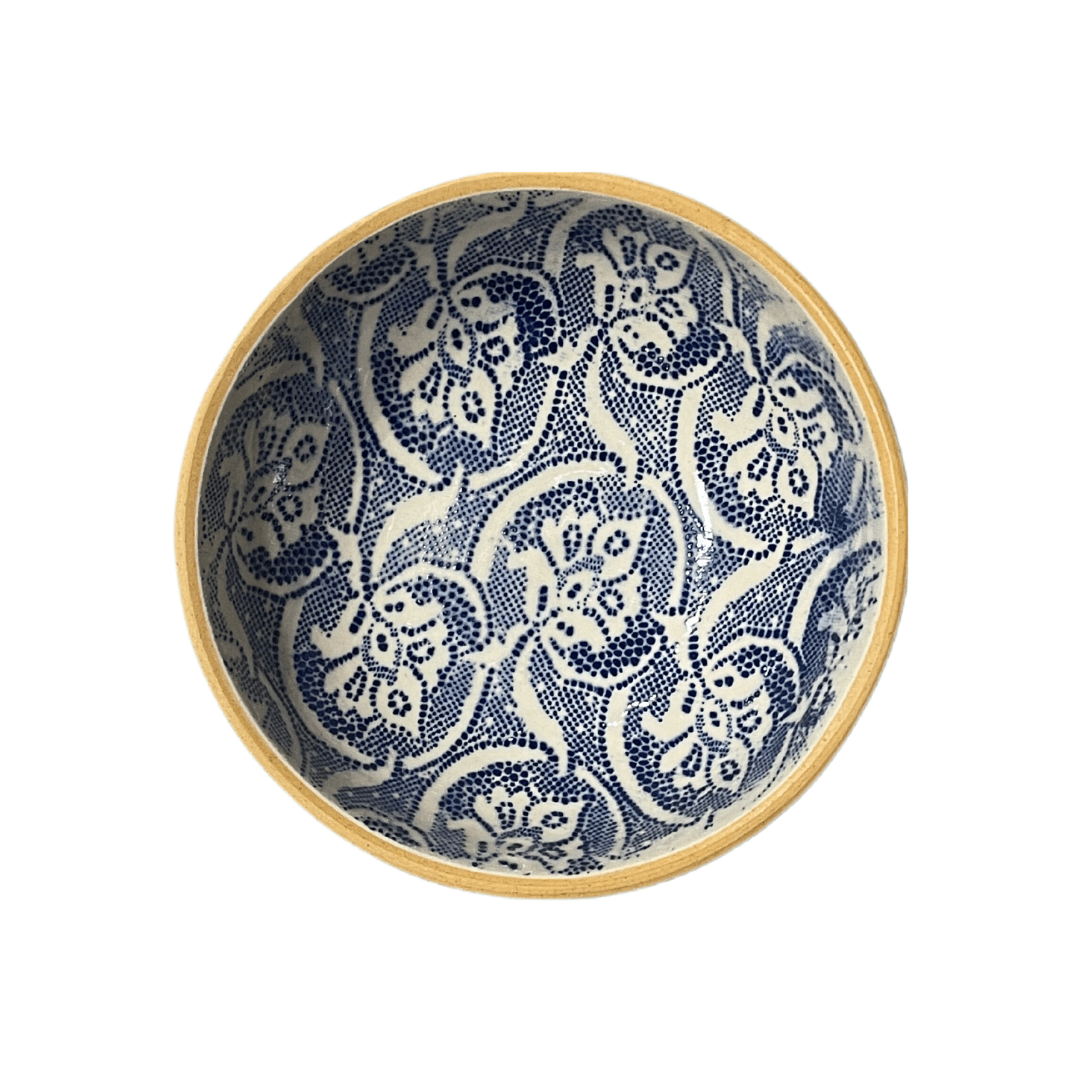 Soup Bowl/ Fleur De Lis Cobalt