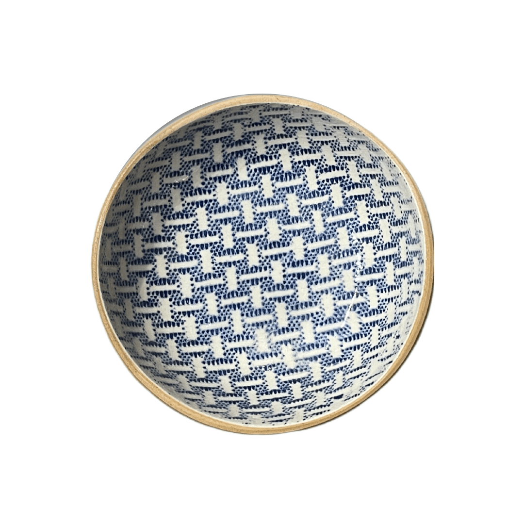 Soup Bowl/ Wicker Cobalt