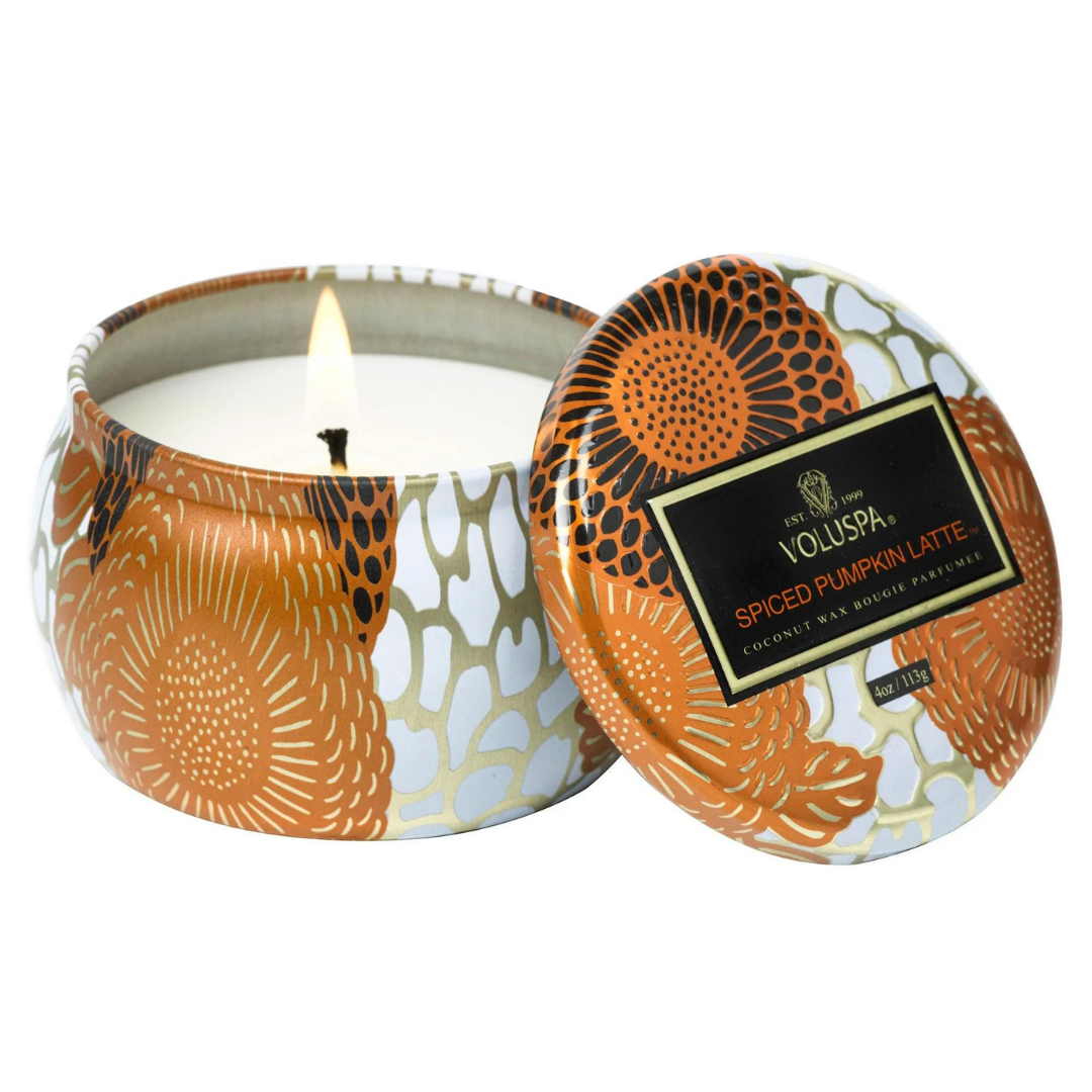 Spiced Pumkin Latte Mini Tin Candle