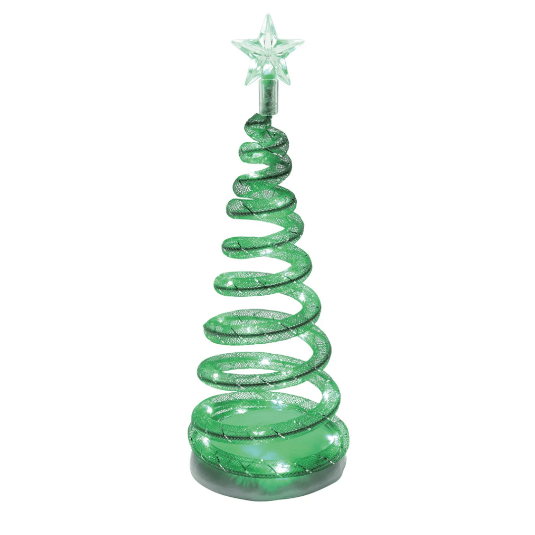 Spiral Light LED Tree, Green