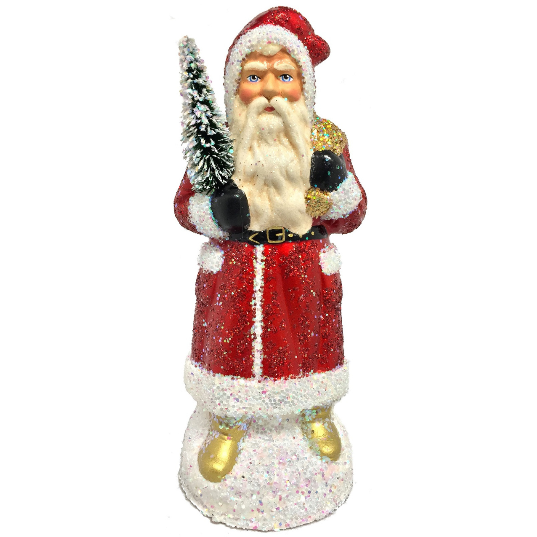 PRE-ORDER St.Nick's Golden Boots Paper Mache Candy Container