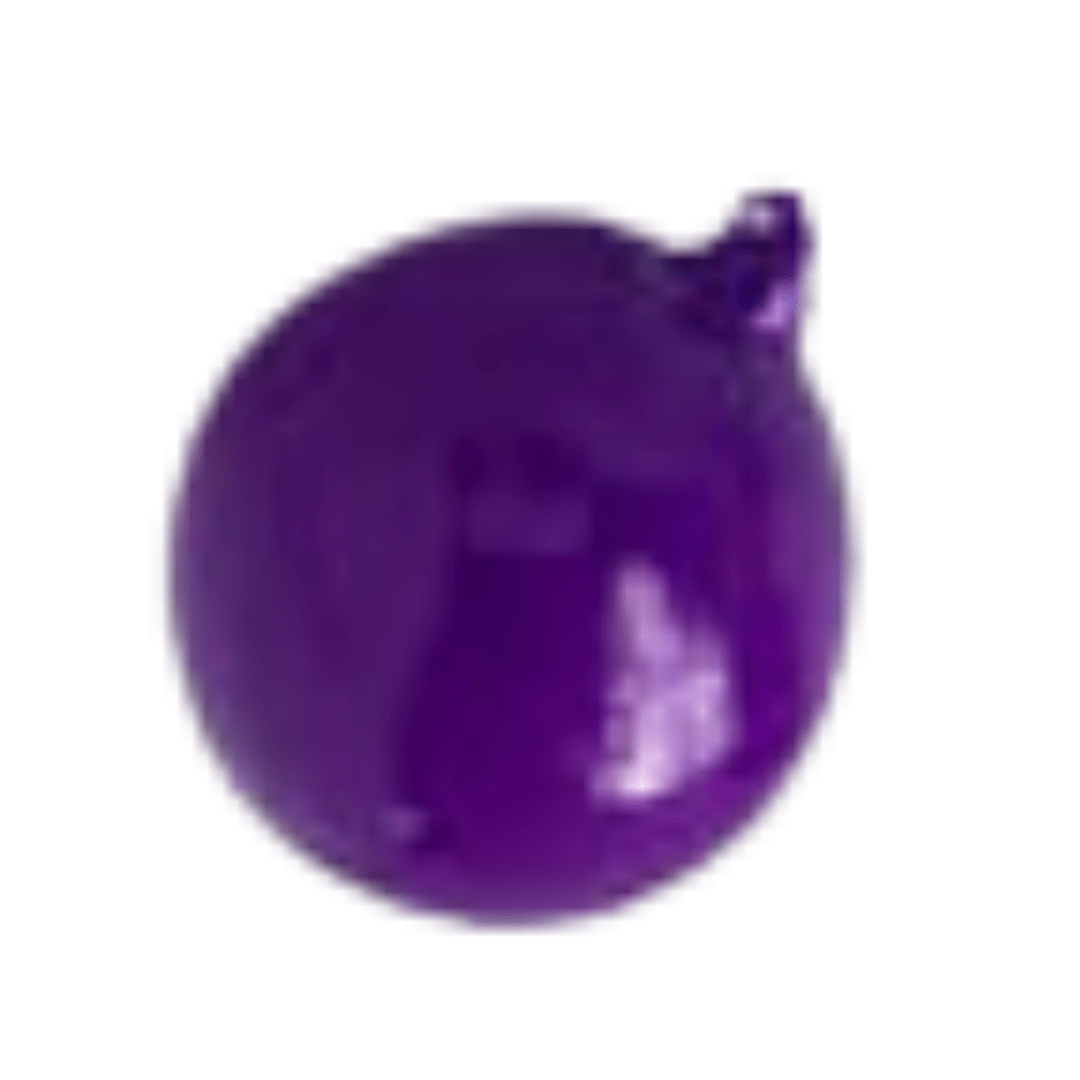 Sugar Sweet Ball Ornament, Dark Purple