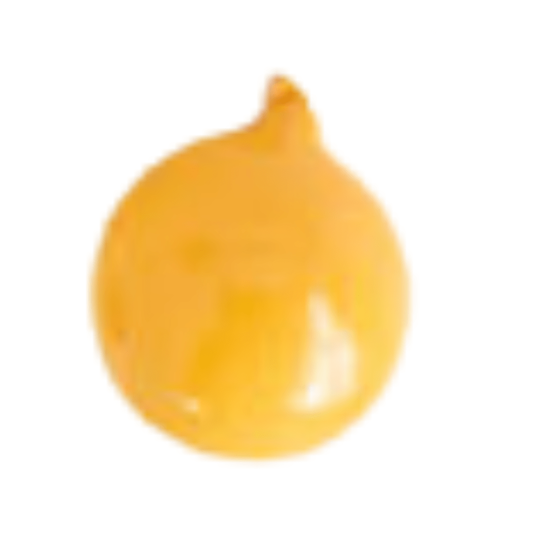 Sugar Sweet Ball Ornament, Yellow