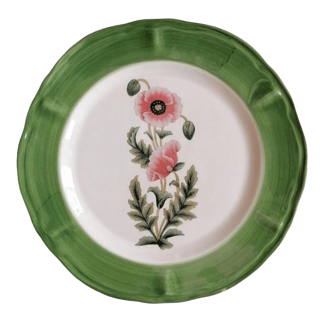 Sultan Garden Dinner Plate, Dark Green