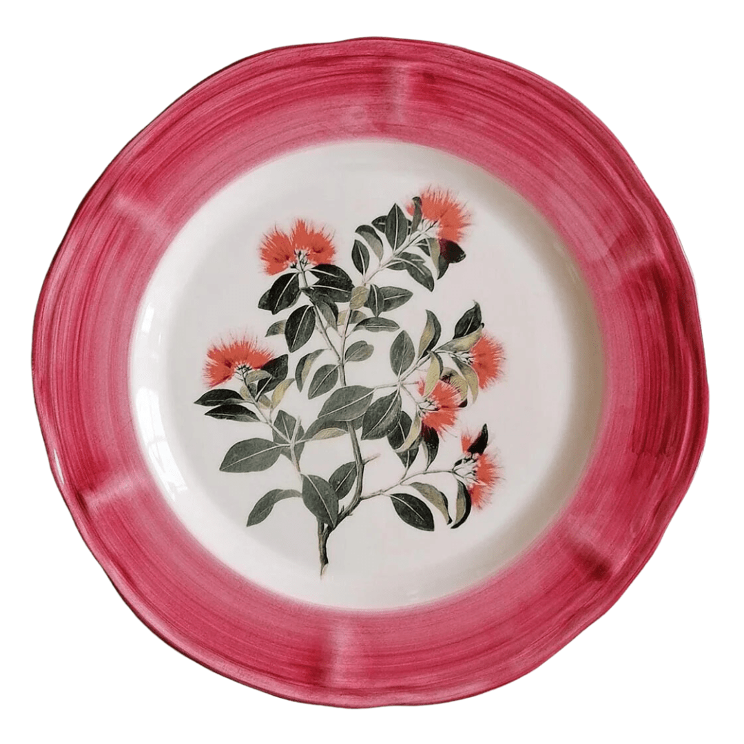 Sultan Garden Dinner Plate, Red