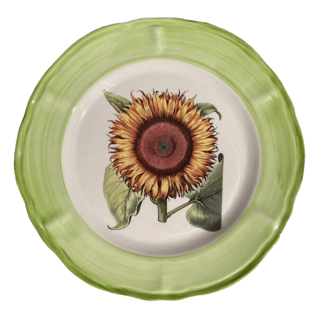 Sunflower Dinner Plate, Light Green