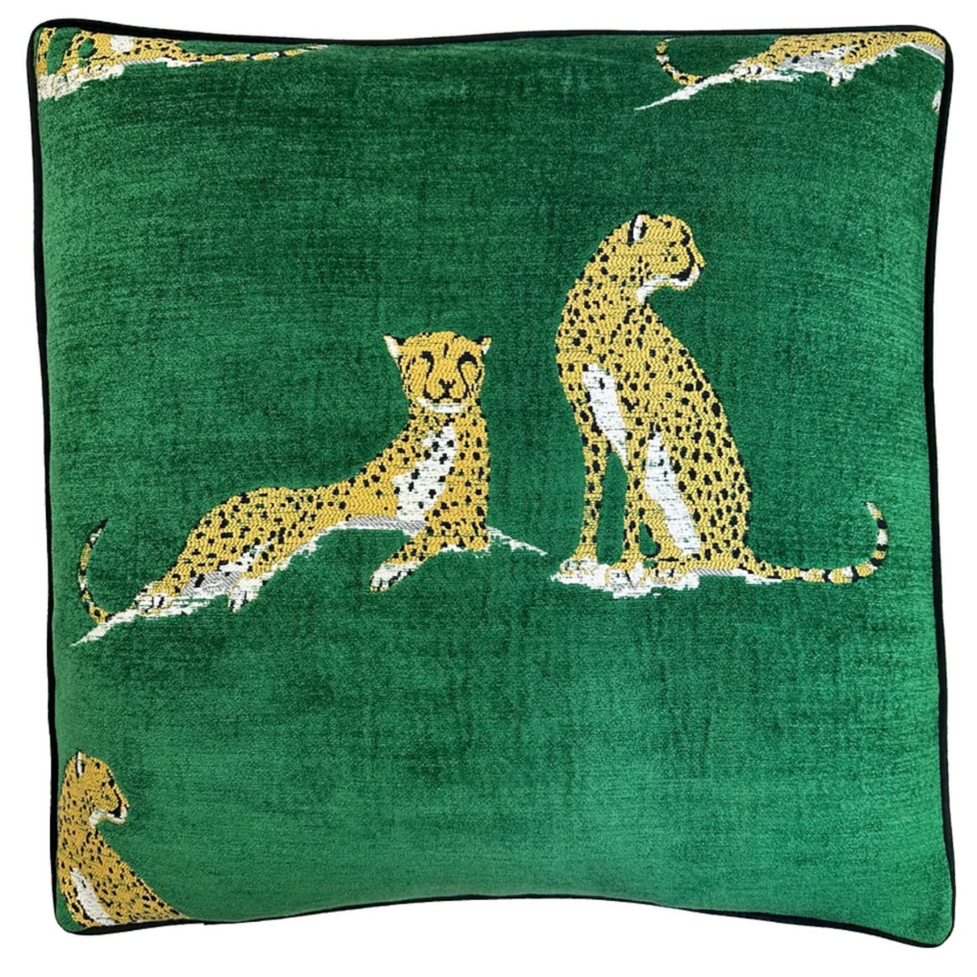 Tabbytha Pillow, Hunter Green Velvet