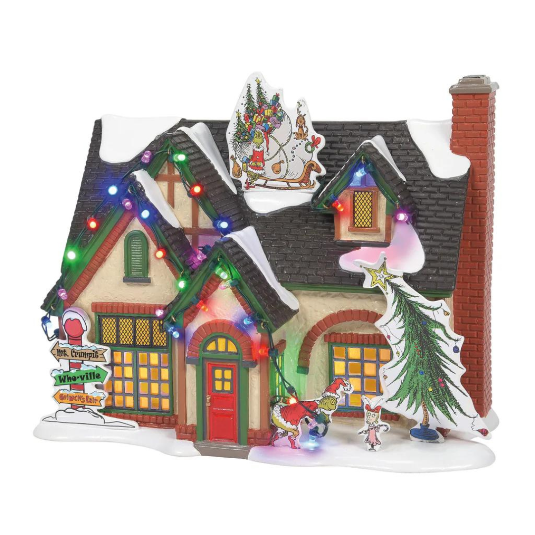 The Grinch House Village Figure