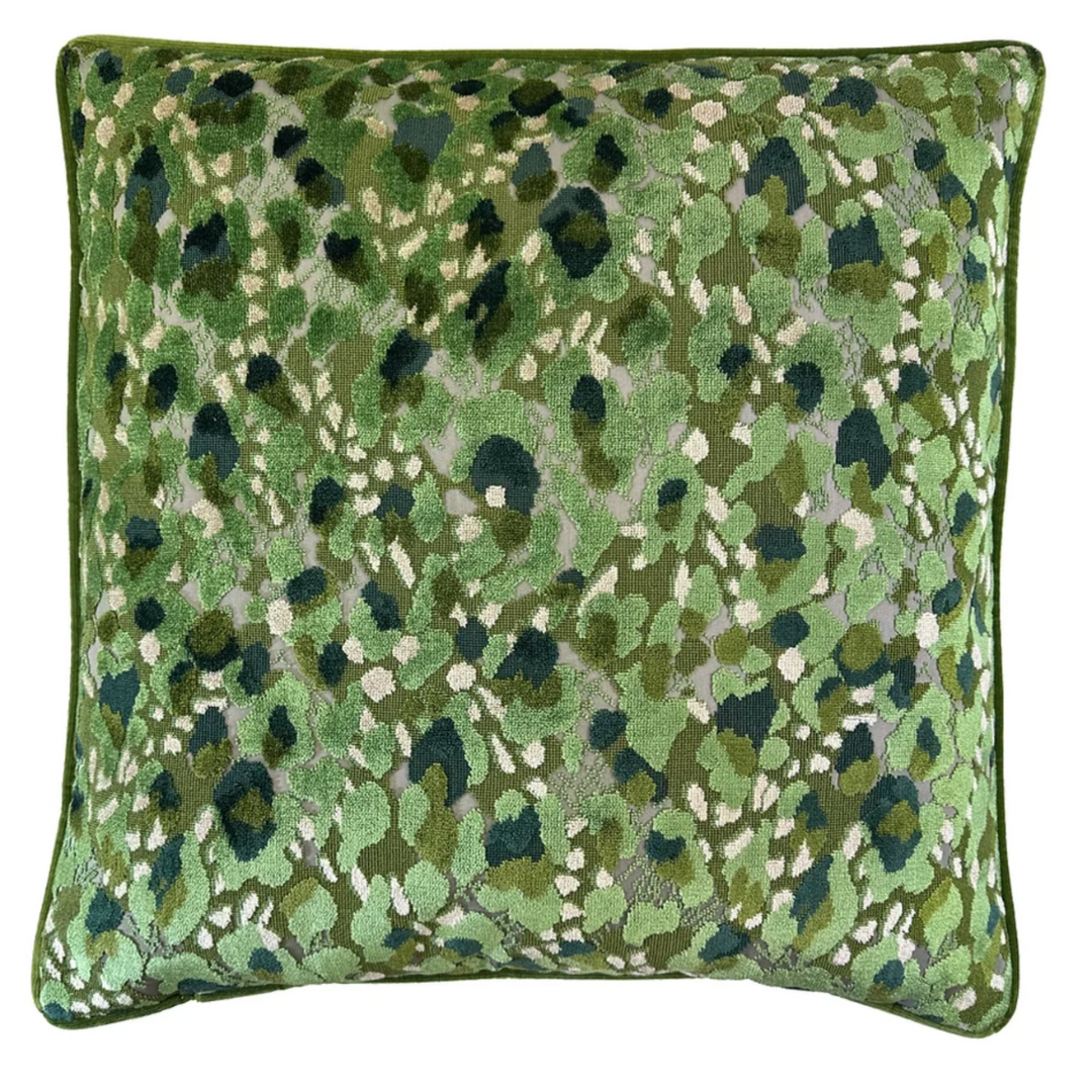 Tobin Pillow, Evergreen Velvet 22"