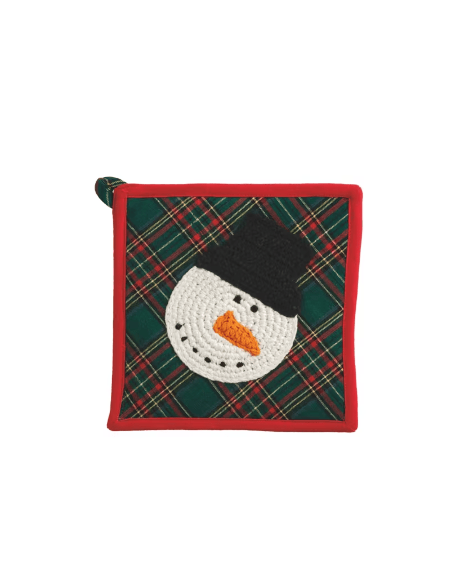 Snowman Crochet Trivet