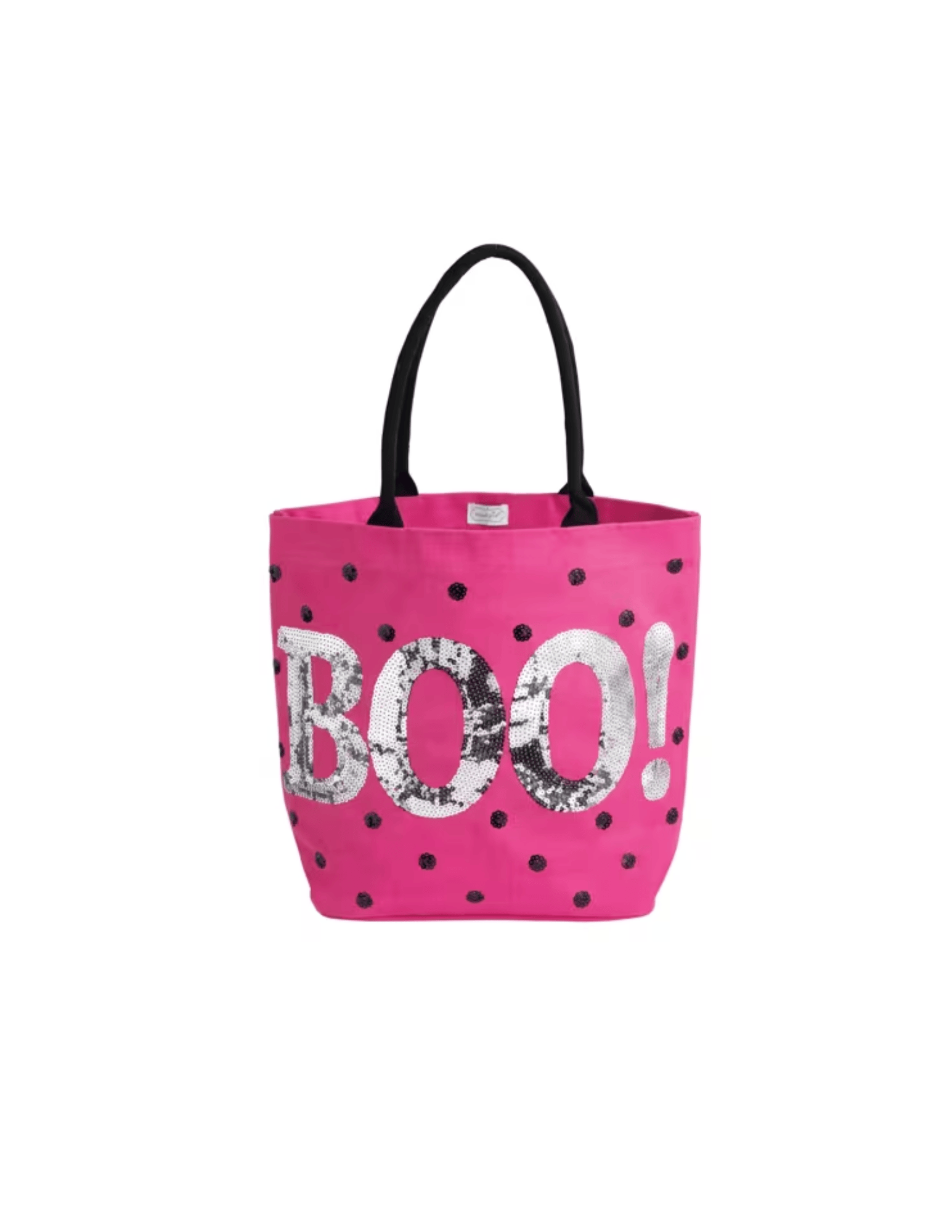Boo Sparkle Tote, Pink
