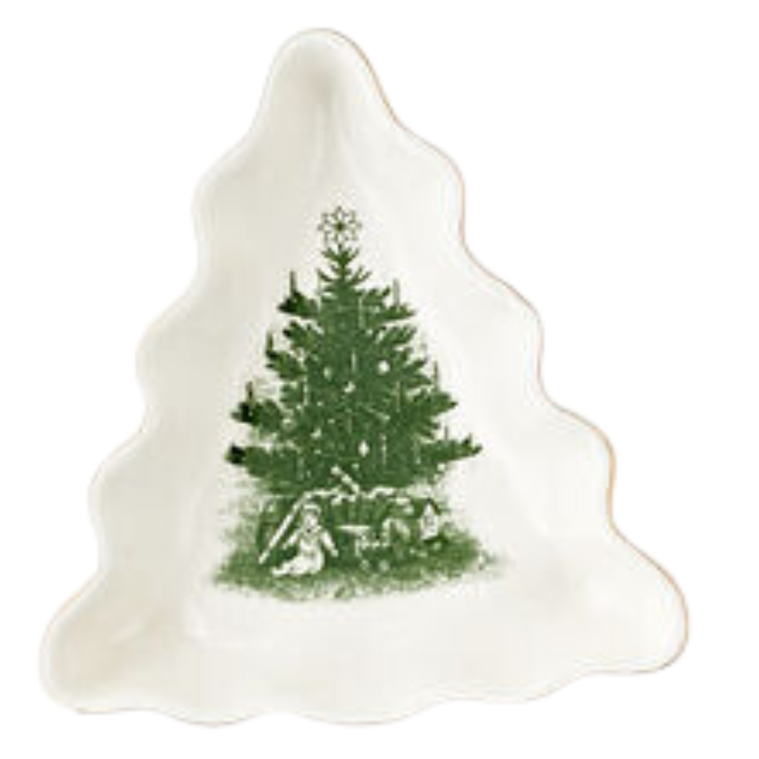 PRE-ORDER Vintage Tree- Candy Dish, Green