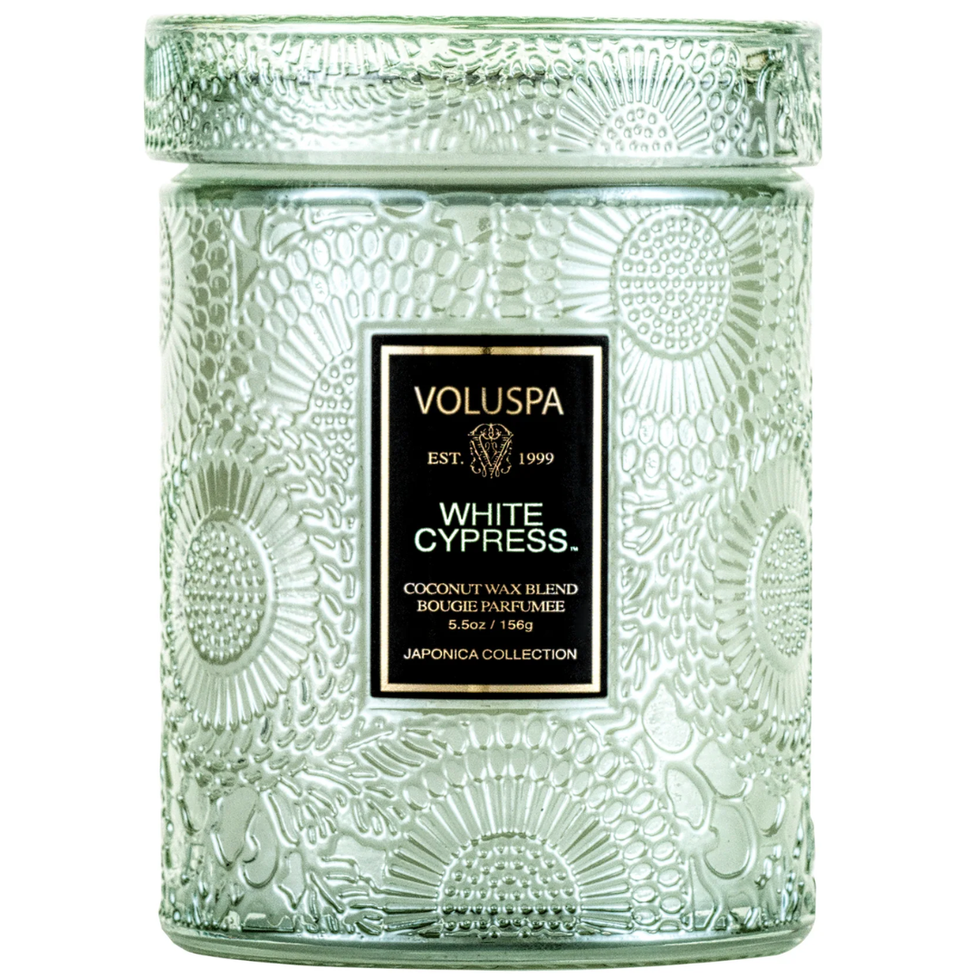 White Cypress Small Jar Candle