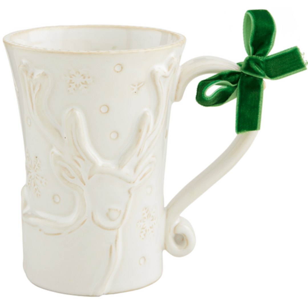White Reindeer Mug