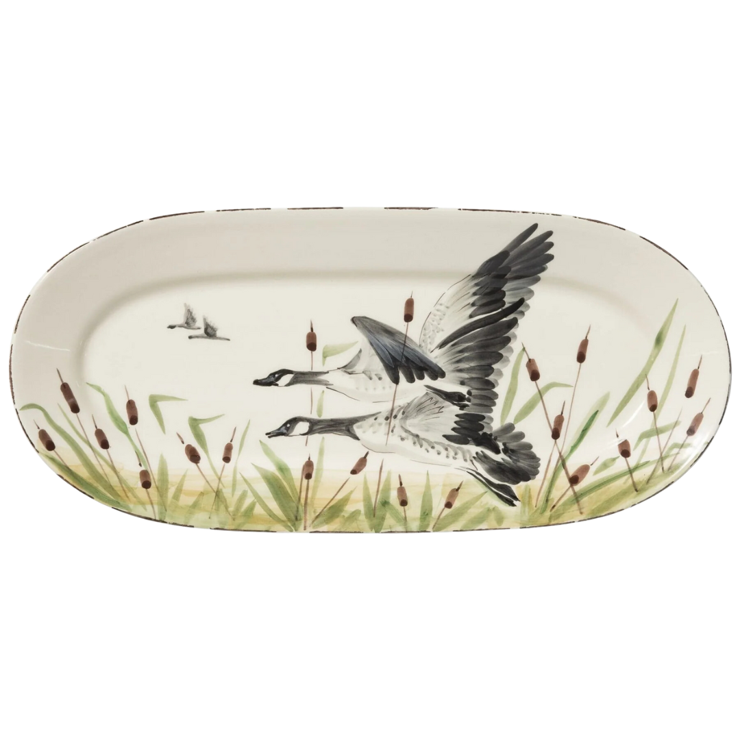 Wildlife, Geese -Small Oval Platter