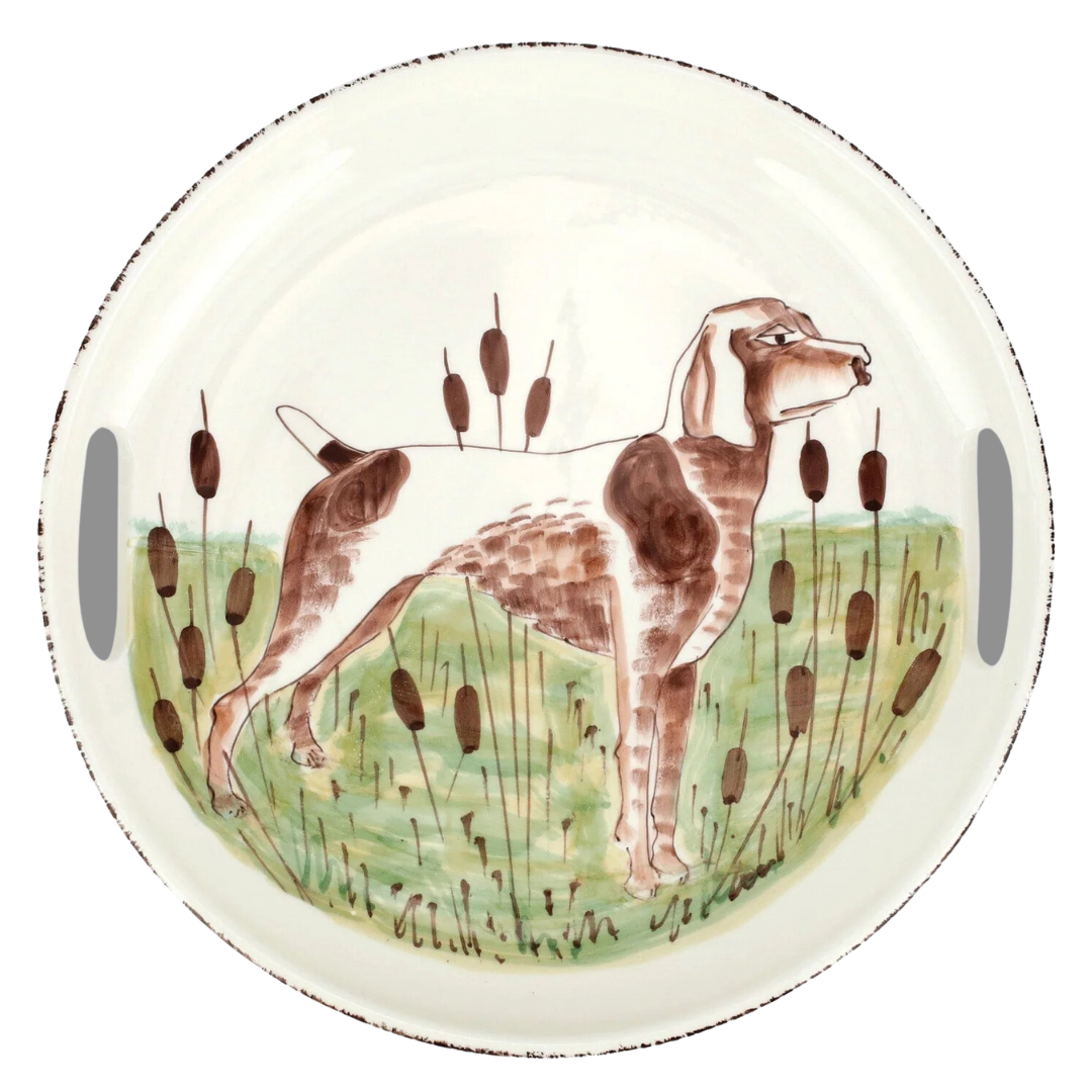 Wildlife, Spaniel  - Handled Round Tray