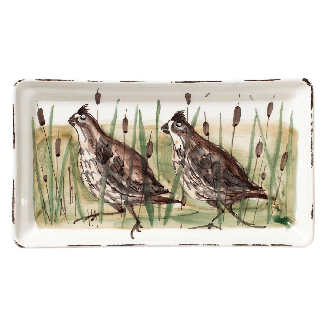 Wildlife, Quail - Rectangular Platter