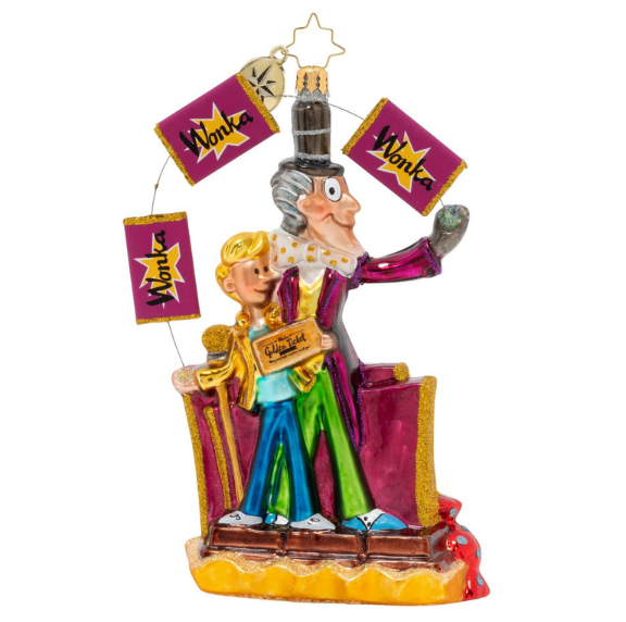 Wonka's Golden Ticket Ornament