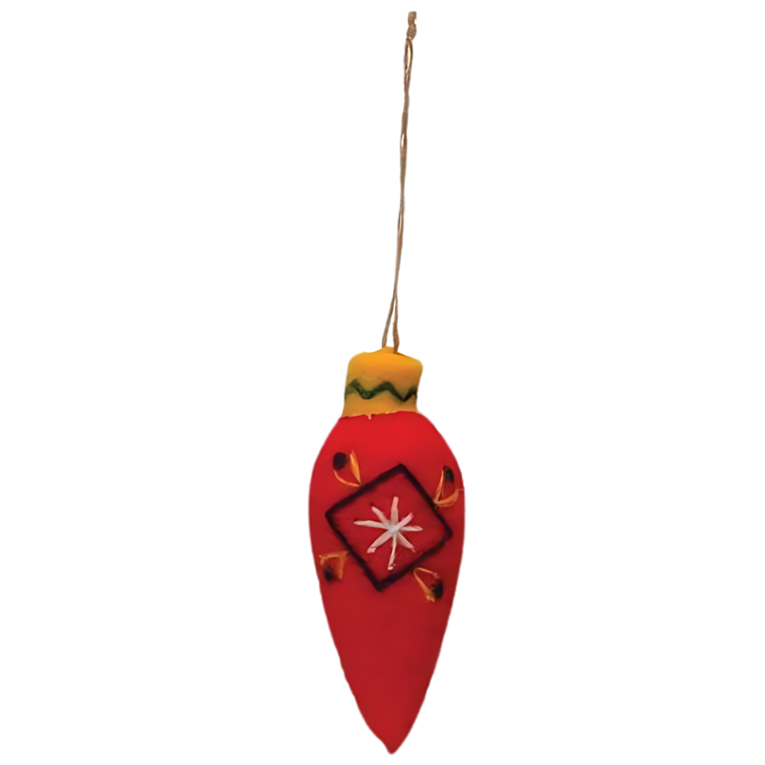 Wool Felt Bulb Ornament