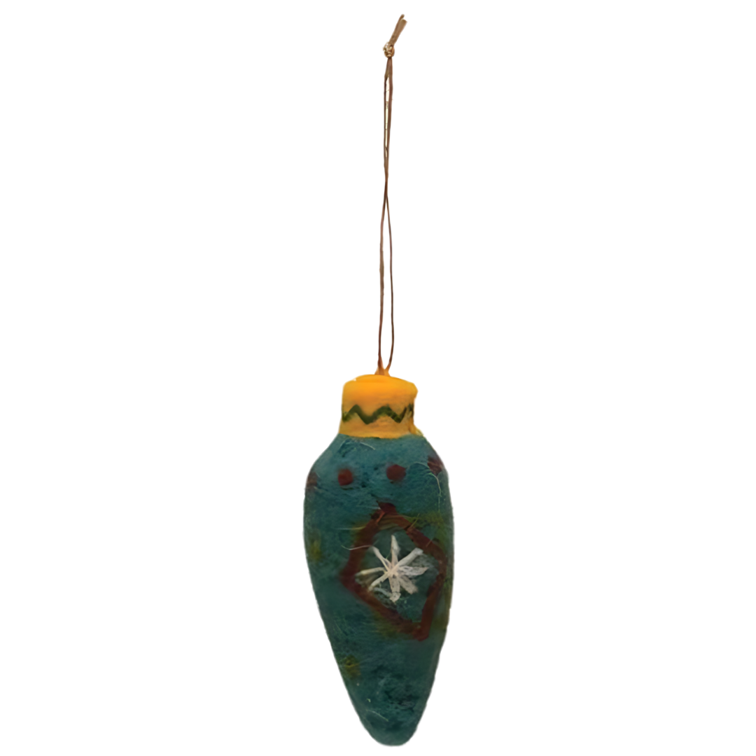 Wool Felt Bulb Ornament