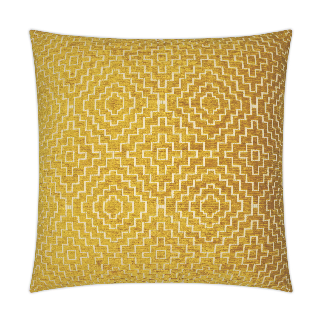 Yellow Tile Pillow